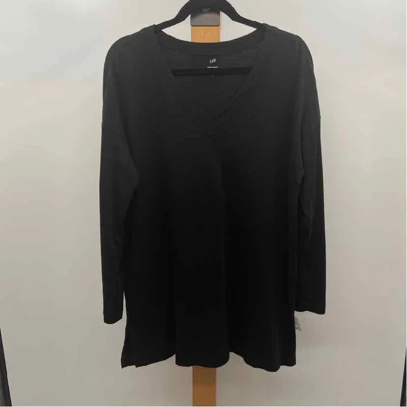 JJill Women's Size L Black Solid Tunic