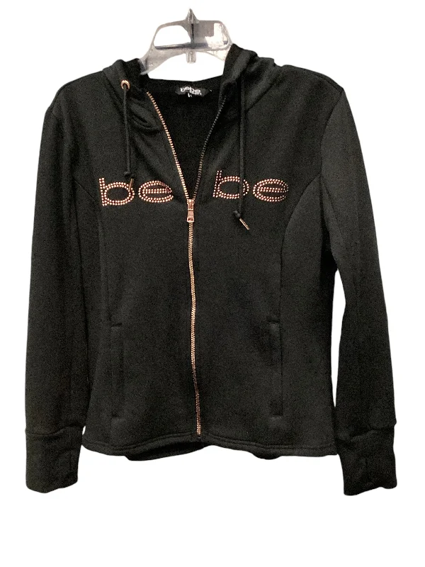 Sweatshirt Hoodie By Bebe Sport In Black, Size: L