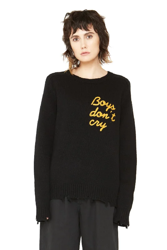 Boys Don’t Cry Cashmere Sweater - Black