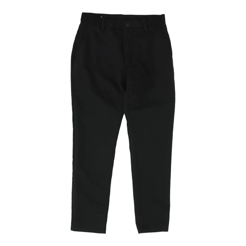 Black Solid Chino Pants