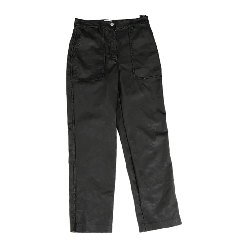 Black Solid Pants