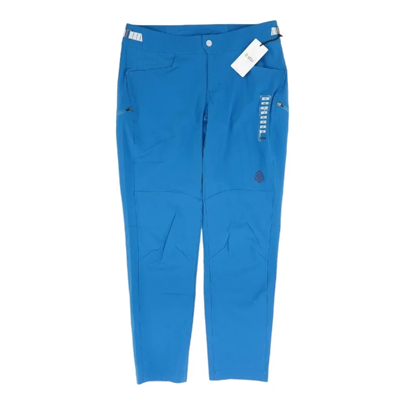 Blue Solid Joggers Pants