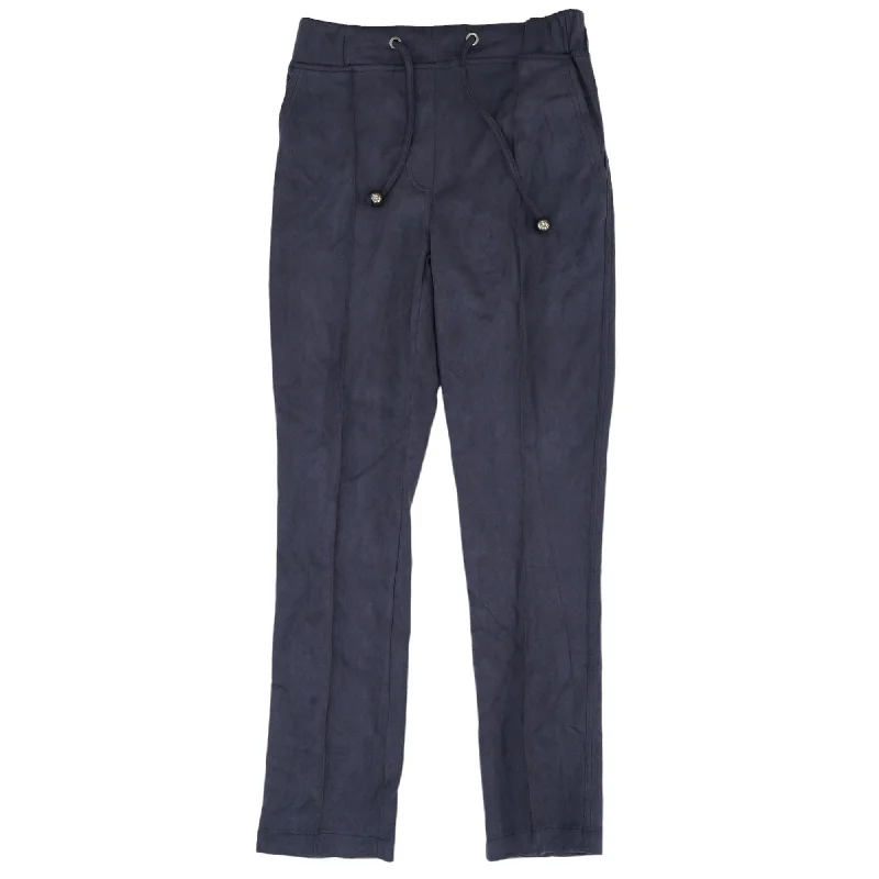 Navy Solid Dress Pants