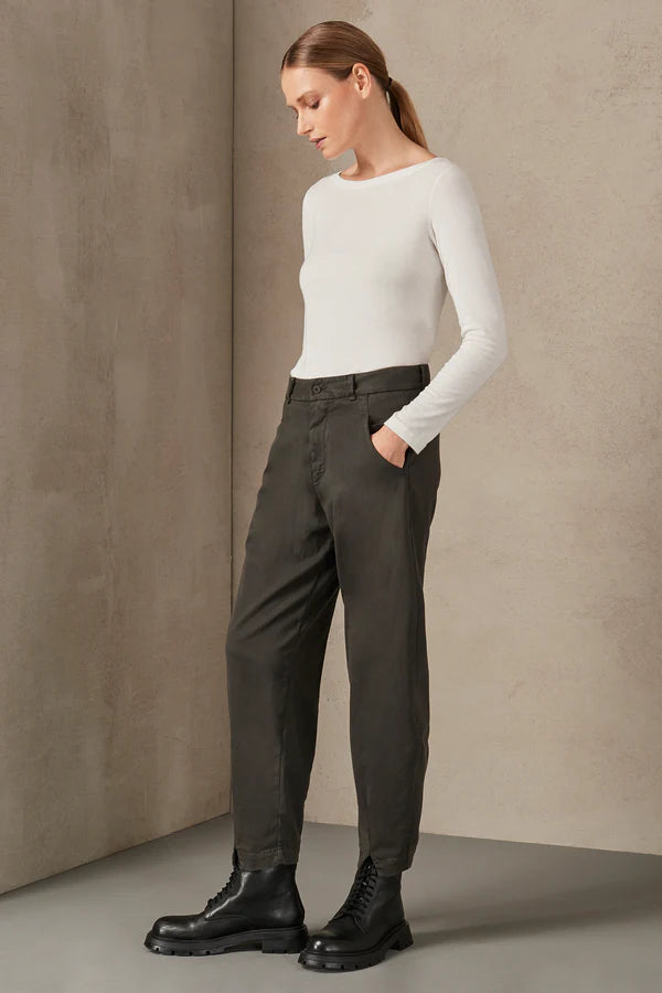 Comfort Fit Trousers - Mud