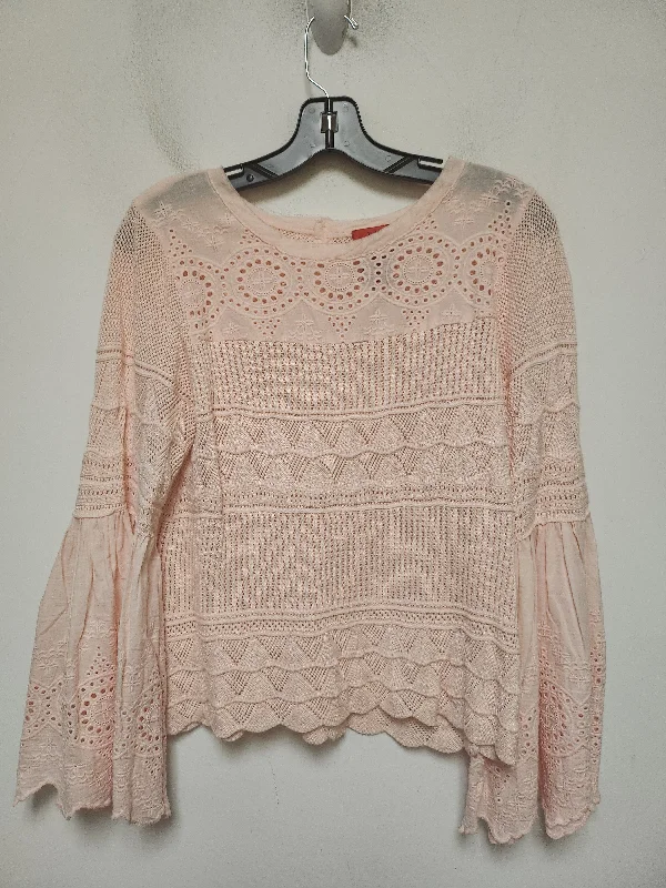 Top Long Sleeve By Clothes Mentor In Pink, Size: M