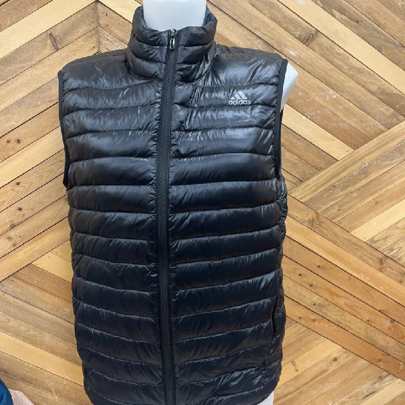 adidas - Women's Down Vest - MSRP $145: Black-women-SM