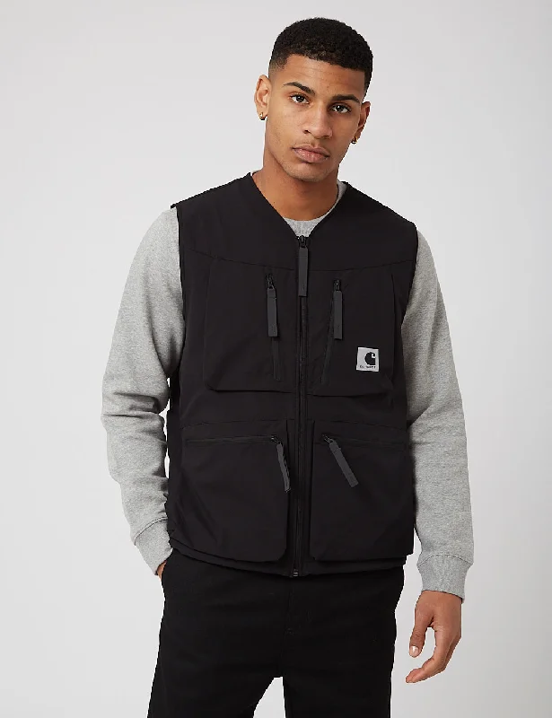 Carhartt-WIP Hurst Vest (Mechanical Stretch Ripstop) - Black