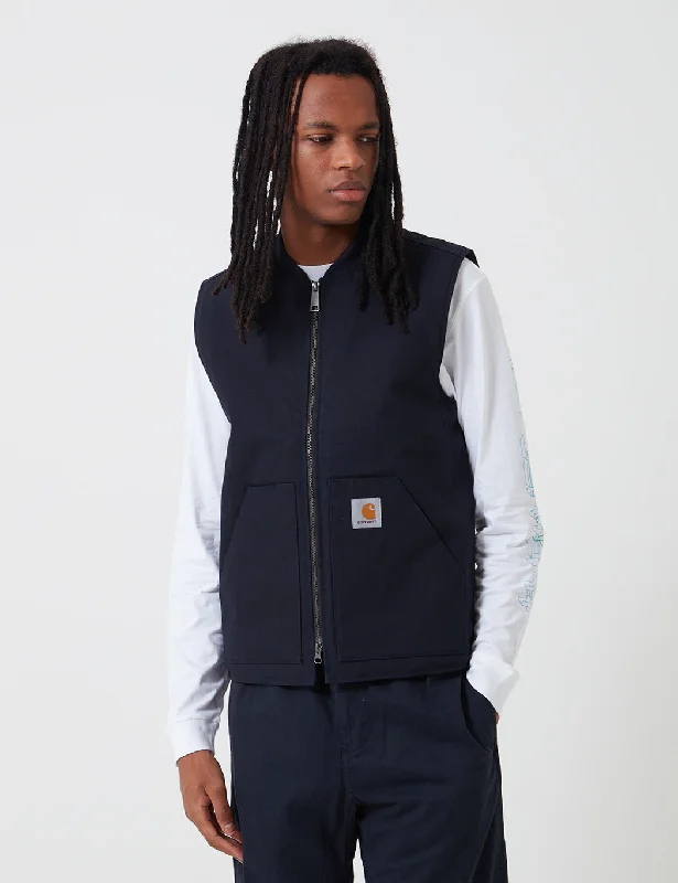 Carhartt-WIP Vest (Organic Cotton) - Dark Navy Rigid