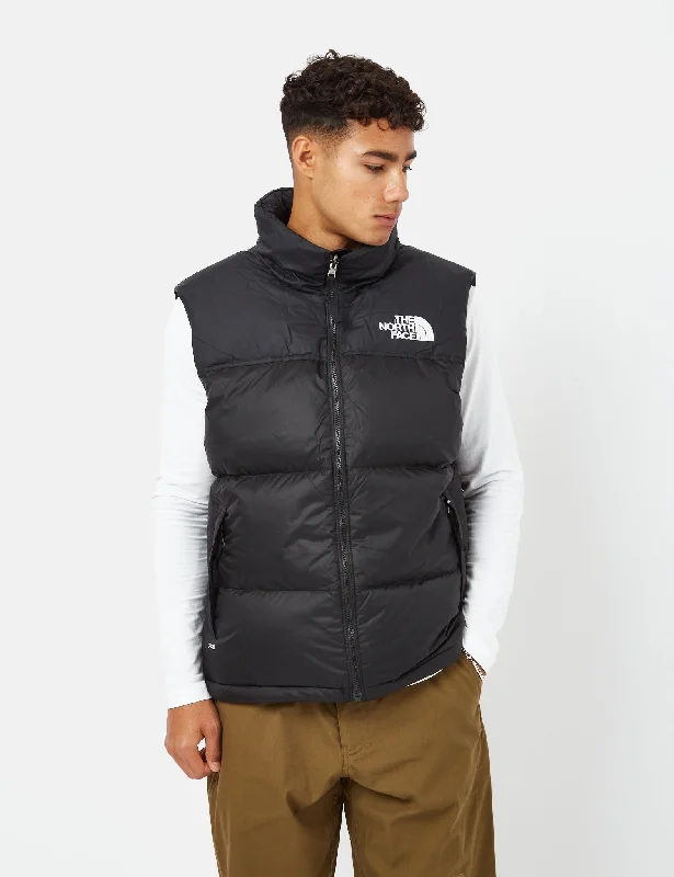 North Face 1996 Printed Retro Nuptse Vest - TNF Black