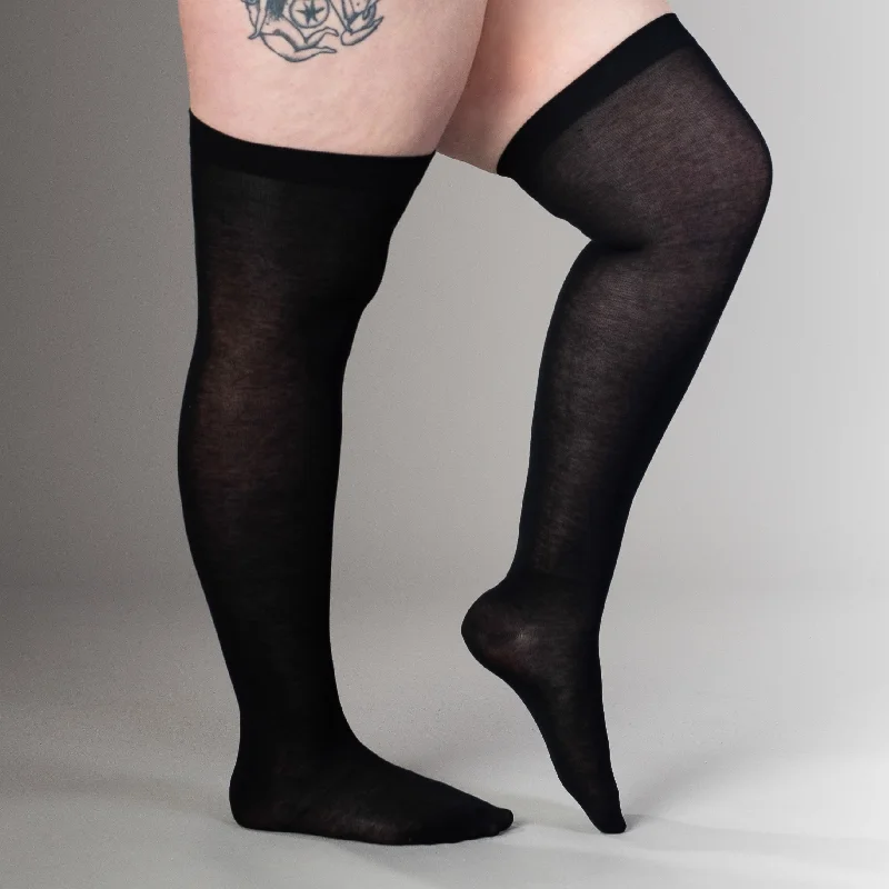 Classic Silk Stockings (Black)